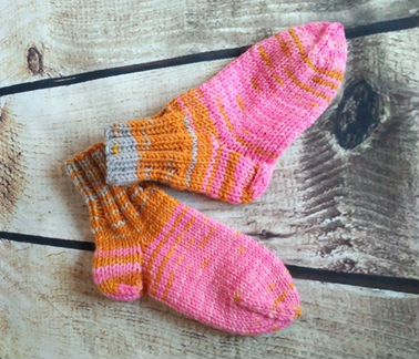 Носки шерстяные вязаные цветные