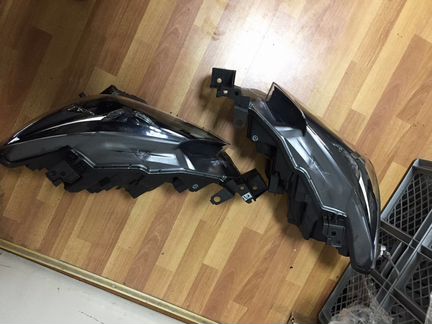 Диодные LED фары Мазда 6 GJ рестайлинг чёрные