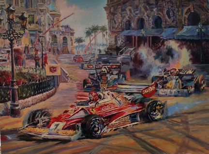 Ferrai Феррари Formula 1 -картины маслом на холсте