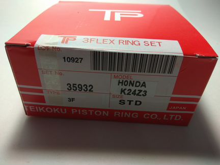 Кольца поршневые Honda 2.4 K24ZA 35932 STD