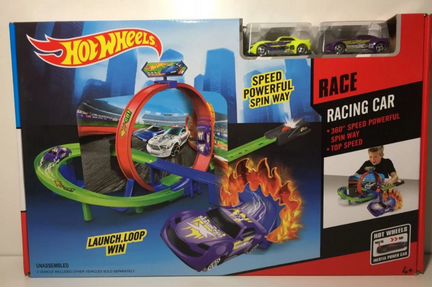 Трэк Хот вилс 2 машинки петля,поворот