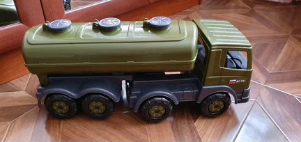 Автомобиль Полесье Престиж военный с полуприцепом