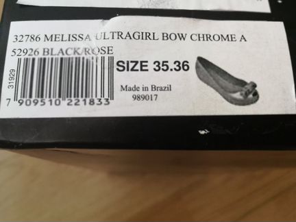 Новые туфли melissa