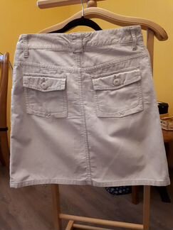 Джинсовая юбка 46-48, белая, летняя H&M