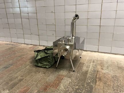 Печь в палатку с экраном