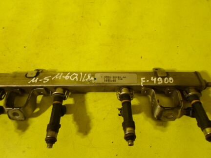 Топливная рампа Мазда 6 GH с форсунками в сборе