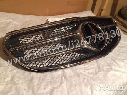Решетка радиатора Mercedes W 212 AMG рест в сборе