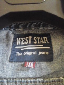 Джинсовая рубашка/куртка на молнии