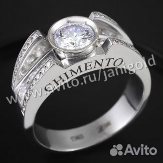 Золотое кольцо с бриллиантами чименто chimento