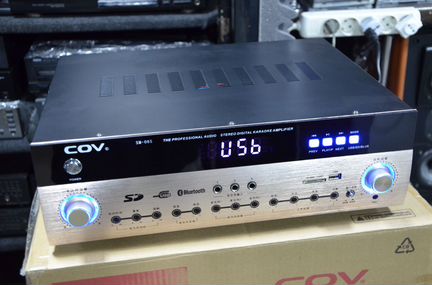 Усилитель Bluetooth USB c караоке COV SM-085