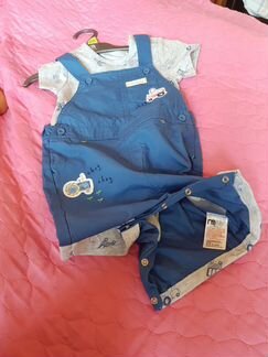 Новый Mothercare песочник, комплект боди и полуком