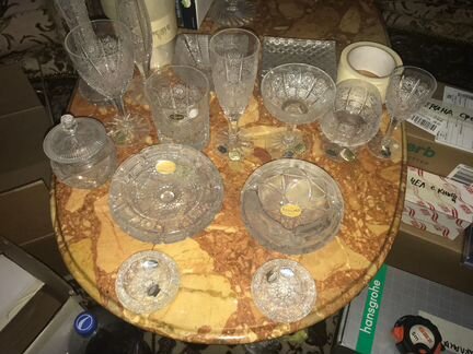 Коллекция хрустальной посуды Bohemia Чехословакия