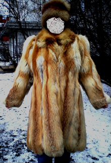 Шуба из русской лисы р 48-50
