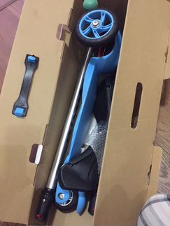 Самокат 21st Scooter, голубой 3 в 1