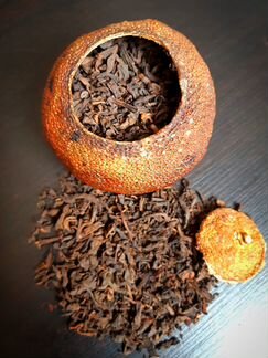 Шу пуэр в мандарине 2014г. 100гр (3-4шт)