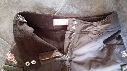 Юбка на флисе из плащевки Funny Hippo