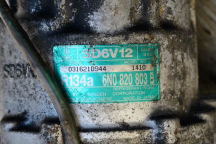 Компрессор кондиционера VW Polo 2001-2009