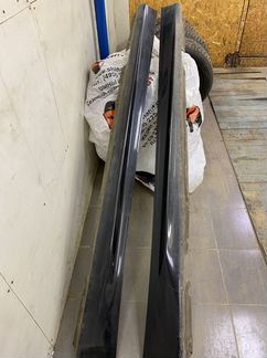 Пластиковые пороги bmw е90 под м3