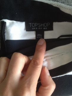 Мини-юбка Topshop UK 8