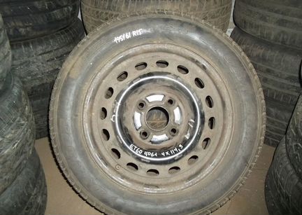 2 колеса в сборе R15 195/60 резина разная