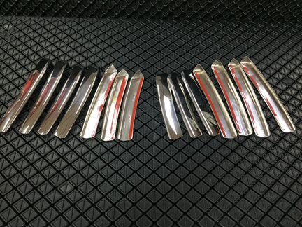 Хром накладки решётки радиатора Mitsubishi L200