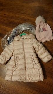 Пуховик пальто Moncler 12/18 80см