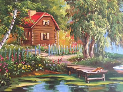 Холст. Картина маслом 