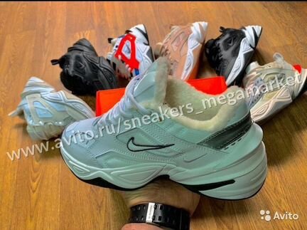 Кроссовки Зимние с Мехом Nike M2K Tekno (36-45)