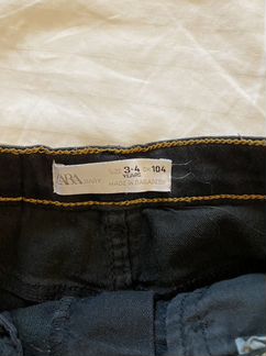 Джинсы zara черные 104