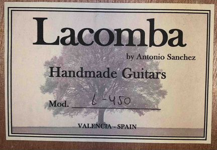 Гитара Antonio Sanchez Lacomba 450