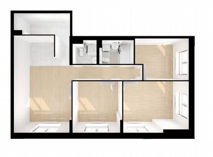 3-к квартира, 86.6 м², 22/33 эт.