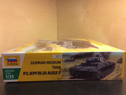 Немецкий танк T-III (F) сборная модель Звезда 1/35