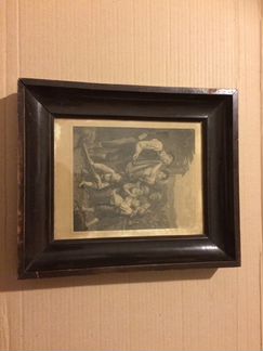 Старинная картина - литография