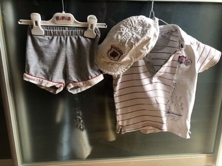 Шорты и кепка ferre 6-12 мес