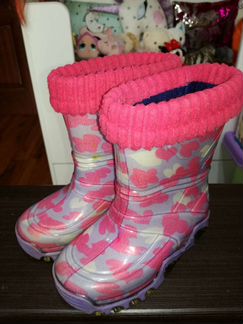 Сапоги резиновые для девочки 25 размер