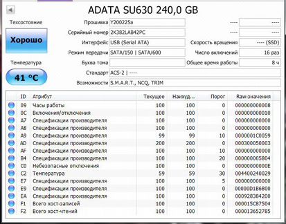 Ssd 240Gb Adata SU630 новый