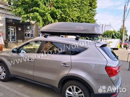 Автобокс Turino Sport серый (210х81х45) на джипе