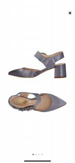 Новые атласные туфли Yoox, внутри кожа (38р)