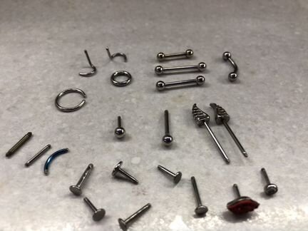 Запчасти на пирсинг, пирсинг (пакетом)