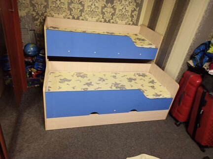 Кровать детская, двухъярусная кровать, кровать-мат