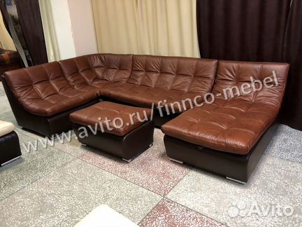 Диван кожаный модульный Ланкастер