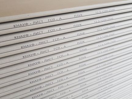 Гипсокартон 12.5