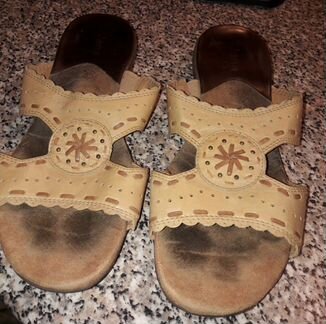 Тапочки-Шлепанцы Jana чистая кожа 42 размер