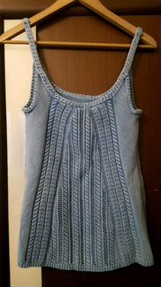 Топ на лямках вязаный новый из США