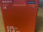 Объектив Sony 35mm f1,8 объявление продам