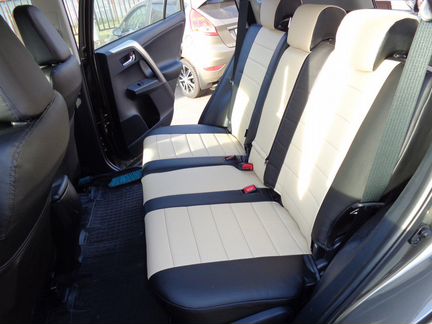 Модельные чехлы Тойота Прадо 150 из экокожи