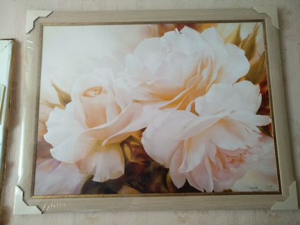 Картина розы на рассвете