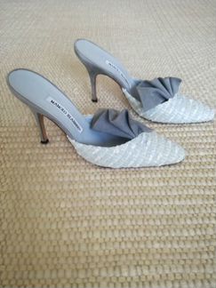 Красивейшие туфли мюли Manolo Blahnik 37/5 ориг