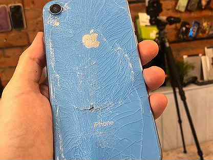 Как заменить заднее стекло на iphone xr
