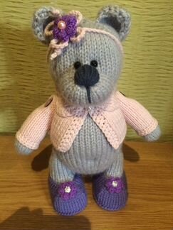 Мишка вязаный (девочка)